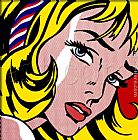 Roy Lichtenstein Famous Paintings - Girl With Hair